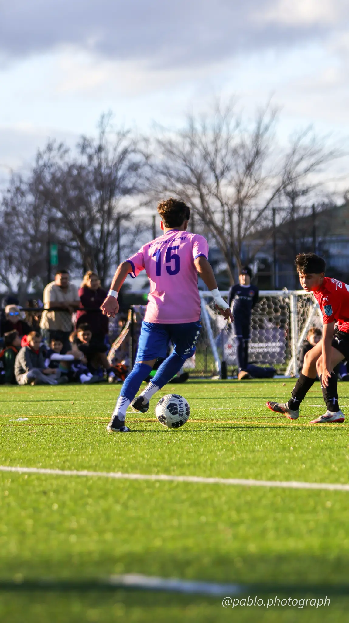 Young player in action